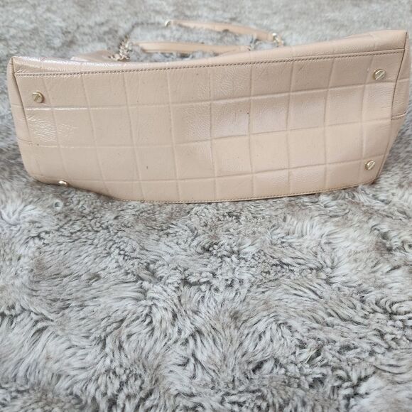 Tory Burch Marion Patent Leather Chain Strap Bag New Cream - Picture 13 of 14